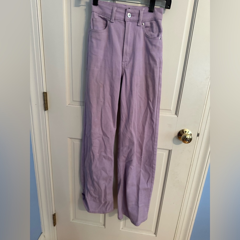 Lilac H&M straight leg pants size 0